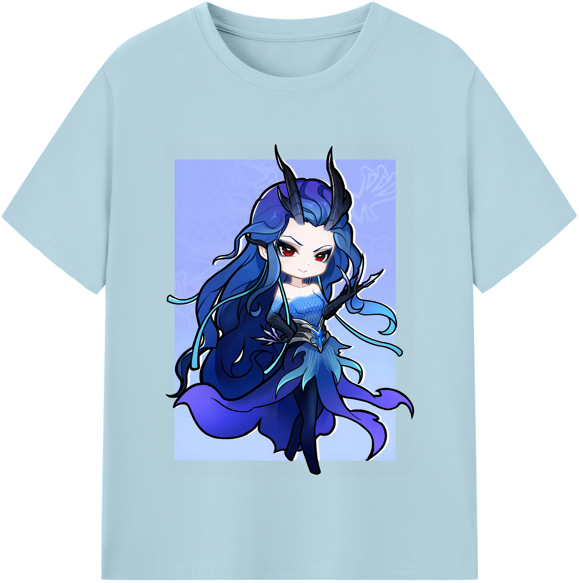 （画像用） Ne Zha 2 ナタ 魔童の大暴れ 綿100％半袖Tシャツ（フロントプリント）
